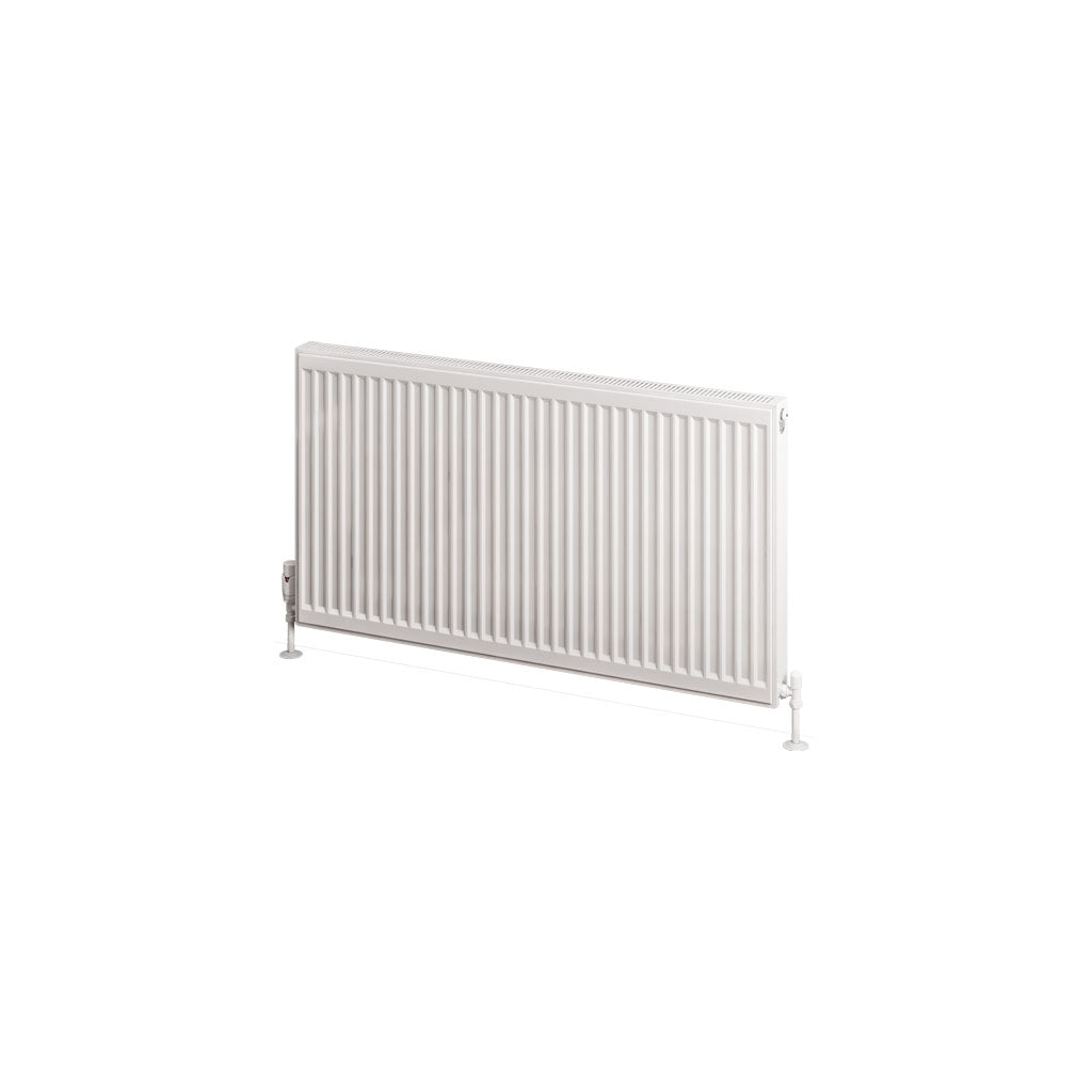 Eastbrook Type 11 Single Panel Gloss White Radiator 600mm High x 1100mm Wide Cut Out Image 25.0054
