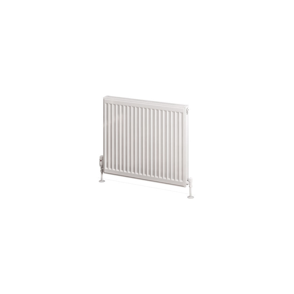 Eastbrook Type 11 Single Panel Gloss White Radiator 600mm High x 700mm Wide Cut Out Image 25.0050
