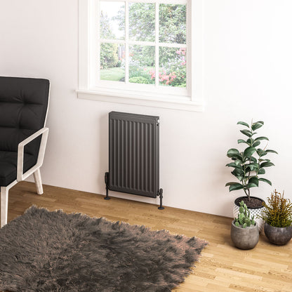 Eastbrook Type 11 Single Panel Matt Anthracite Radiator 600mm High x 400mm Wide 25.0062