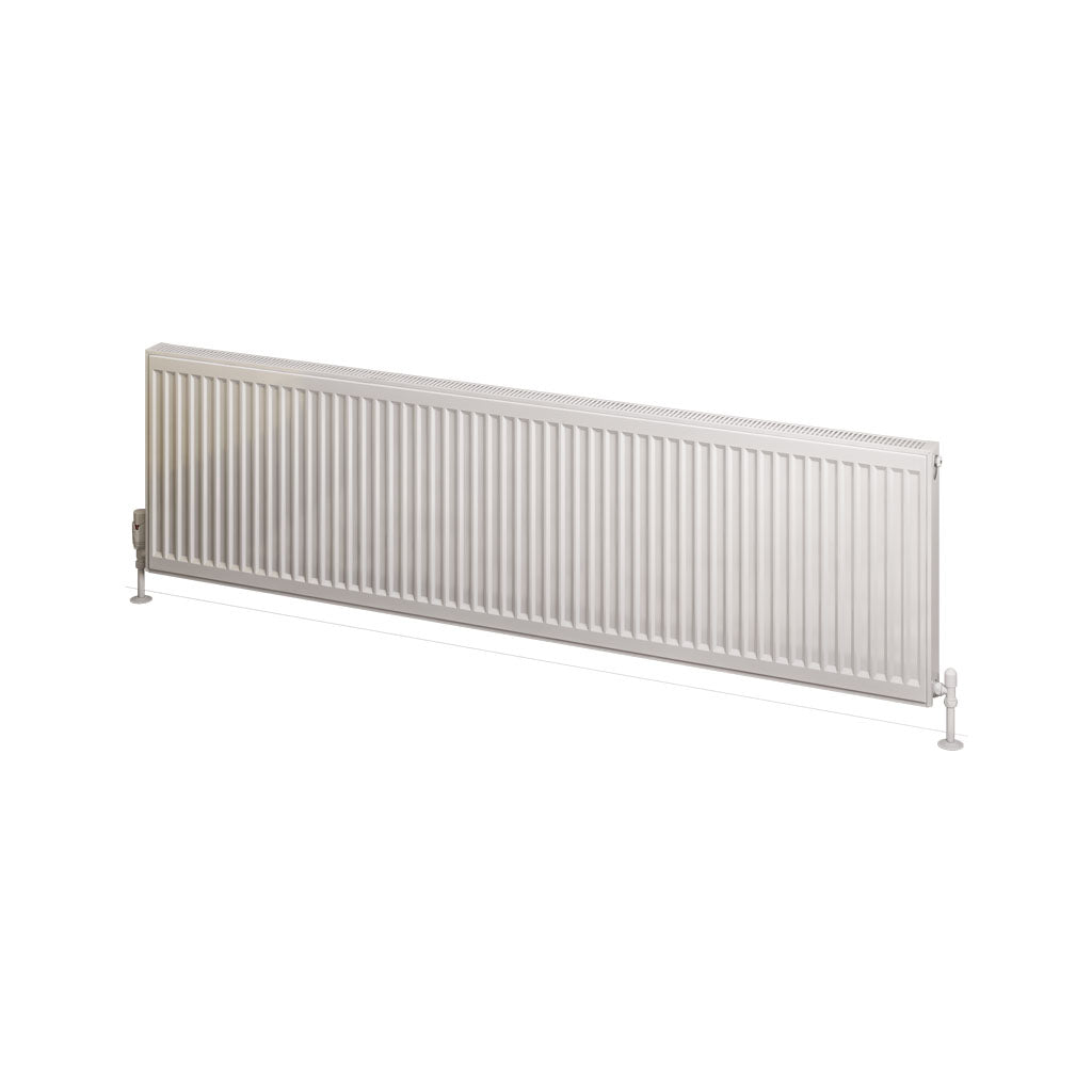 Eastbrook Type 21 Double Panel Gloss White Radiator 500mm High x 1800mm Wide Cut Out Image 25.0102