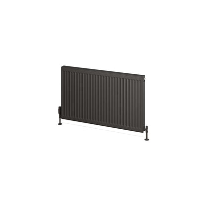 Eastbrook Type 21 Double Panel Matt Anthracite Radiator 600mm High x 1000mm Wide Cut Out Image 25.0122