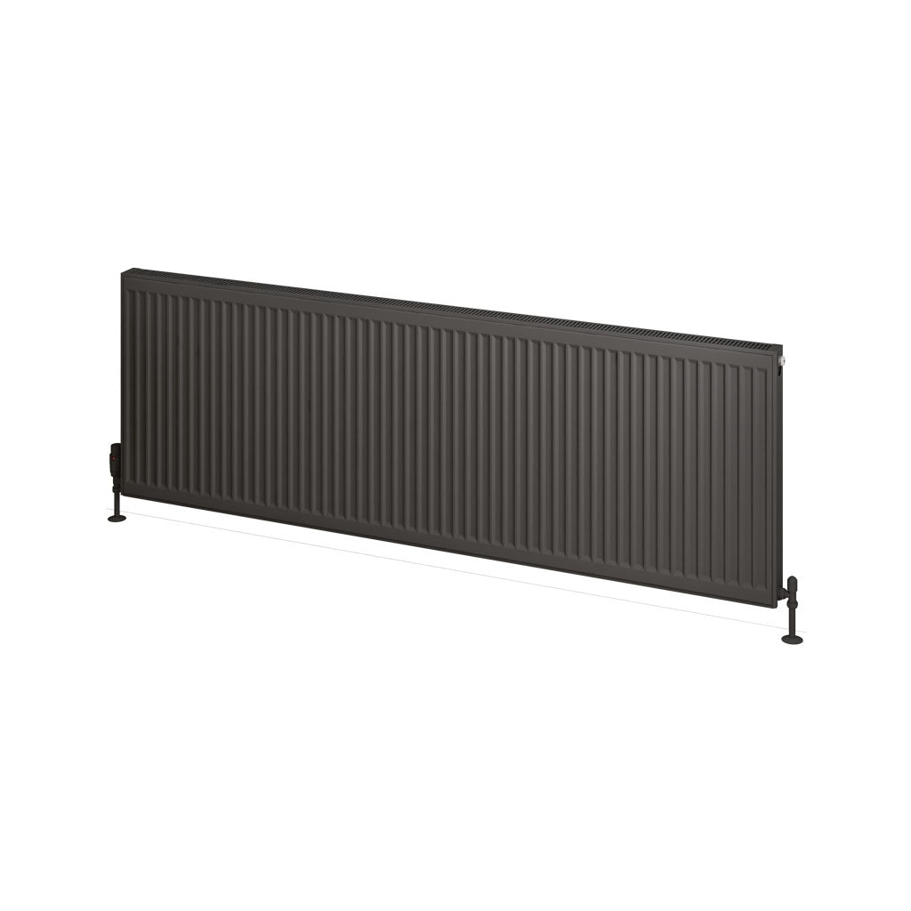 Eastbrook Type 21 Double Panel Matt Anthracite Radiator 600mm High x 1800mm Wide Cut Out Image 25.0126