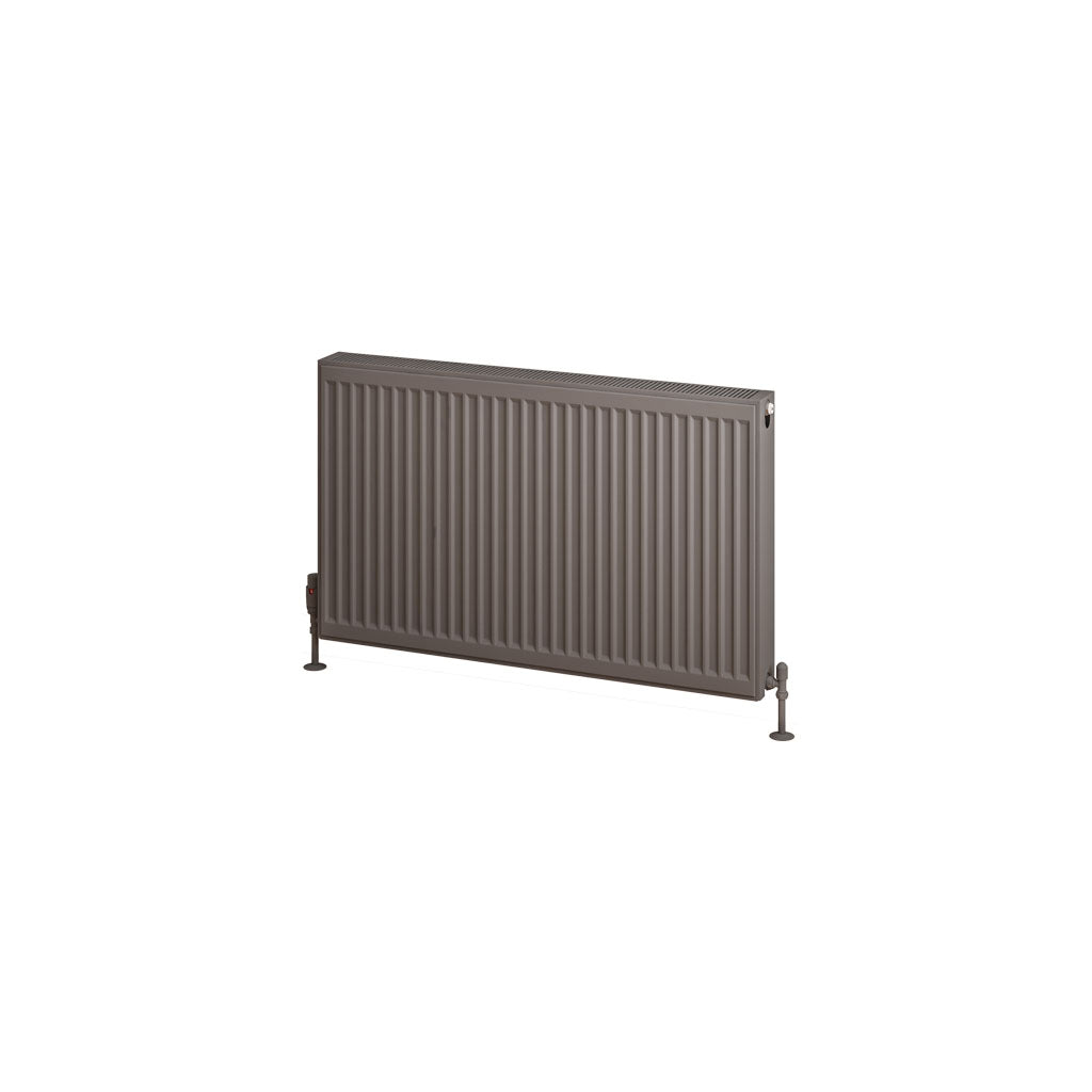 Eastbrook Type 22 Double Panel Matt Anthracite Radiator 600mm High x 1000mm Wide Cut Out Image 25.0189