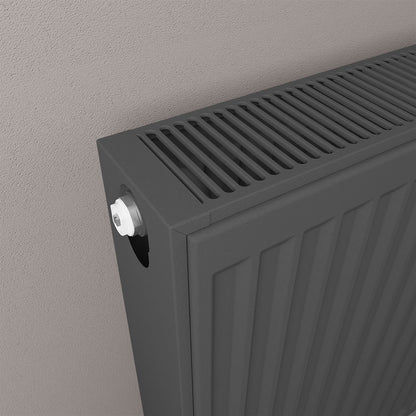 Eastbrook Type 22 Double Panel Matt Anthracite Radiator 600mm High x 1200mm Wide Close Up Image 25.0190