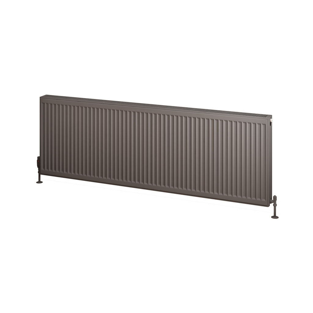 Eastbrook Type 22 Double Panel Matt Anthracite Radiator 600mm High x 1800mm Wide Cut Out Image 25.0193