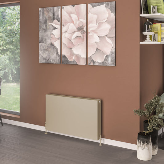 Eastbrook Type 22 Flat Double Panel Matt Cappuccino Panel Radiator 600mm High x 1000mm Wide 44.0095