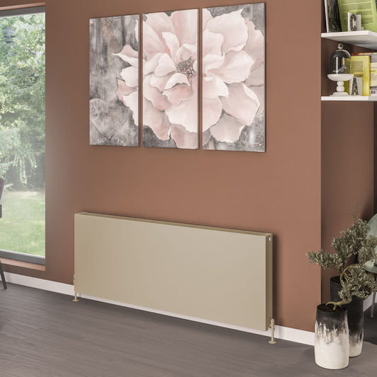 Eastbrook Type 22 Flat Double Panel Matt Cappuccino Panel Radiator 600mm High x 1600mm Wide 44.0098