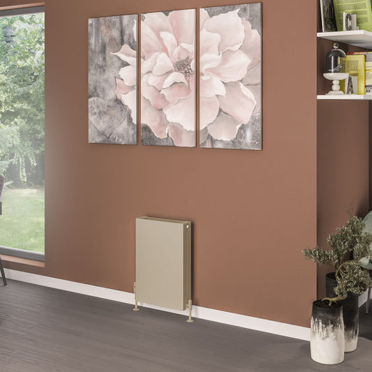 Eastbrook Type 22 Flat Double Panel Matt Cappuccino Panel Radiator 600mm High x 400mm Wide 44.0092