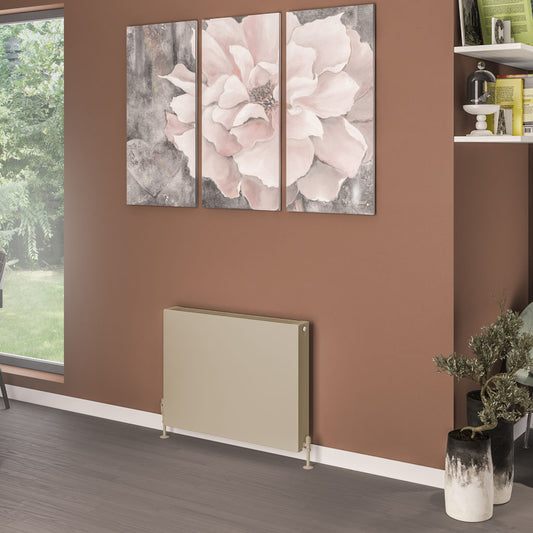 Eastbrook Type 22 Flat Double Panel Matt Cappuccino Panel Radiator 600mm High x 800mm Wide 44.0094