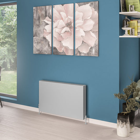 Eastbrook Type 22 Flat Double Panel Matt Grey Panel Radiator 600mm High x 1000mm Wide 44.0088