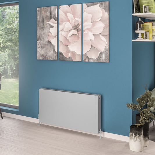 Eastbrook Type 22 Flat Double Panel Matt Grey Panel Radiator 600mm High x 1200mm Wide 44.0089