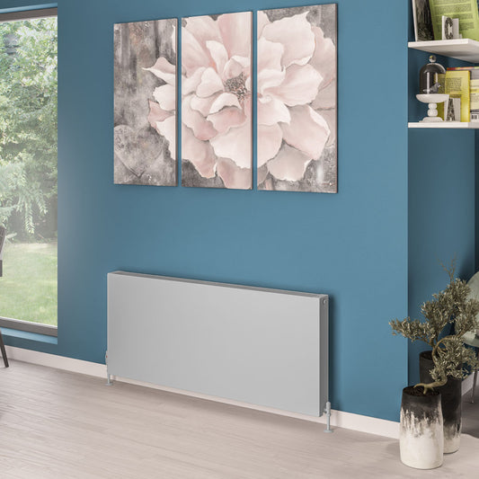 Eastbrook Type 22 Flat Double Panel Matt Grey Panel Radiator 600mm High x 1400mm Wide 44.0090