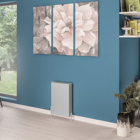 Eastbrook Type 22 Flat Double Panel Matt Grey Panel Radiator 600mm High x 400mm Wide 44.0085