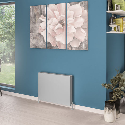 Eastbrook Type 22 Flat Double Panel Matt Grey Panel Radiator 600mm High x 800mm Wide 44.0087