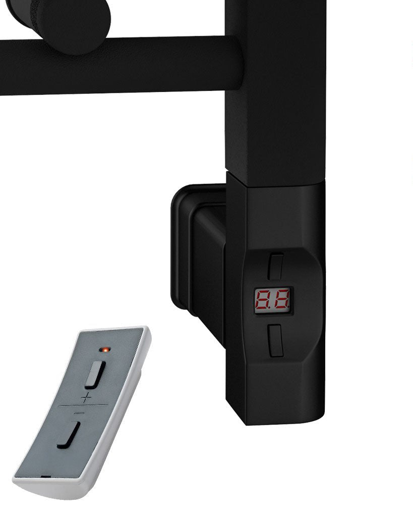 Eastbrook Type F Matt Black D-Shape Thermostatic Heating Element With WIFI - 1200 Watt 8.498