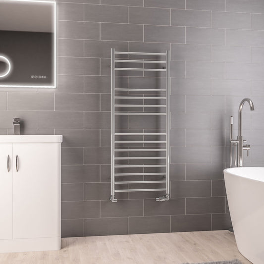 Eastbrook Violla Electric Polished Stainless Steel Towel Rail 1210mm x 500mm