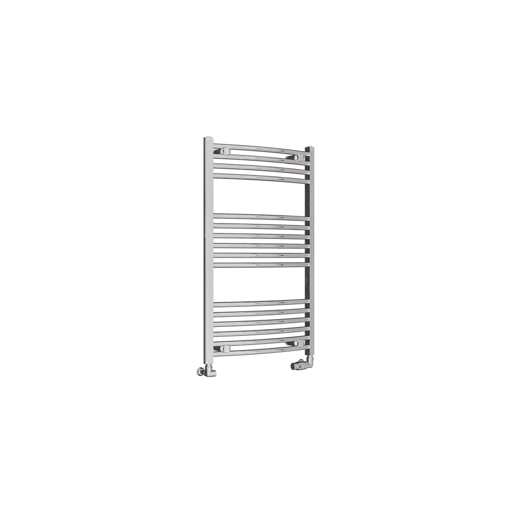Eastbrook Wingrave Electric Curved Chrome Towel Rail 1000mm x 600mm