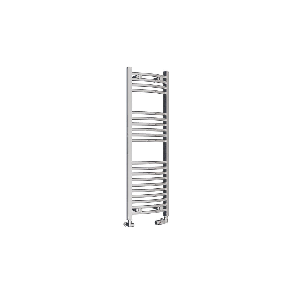Eastbrook Wingrave Electric Curved Chrome Towel Rail 1200mm x 400mm