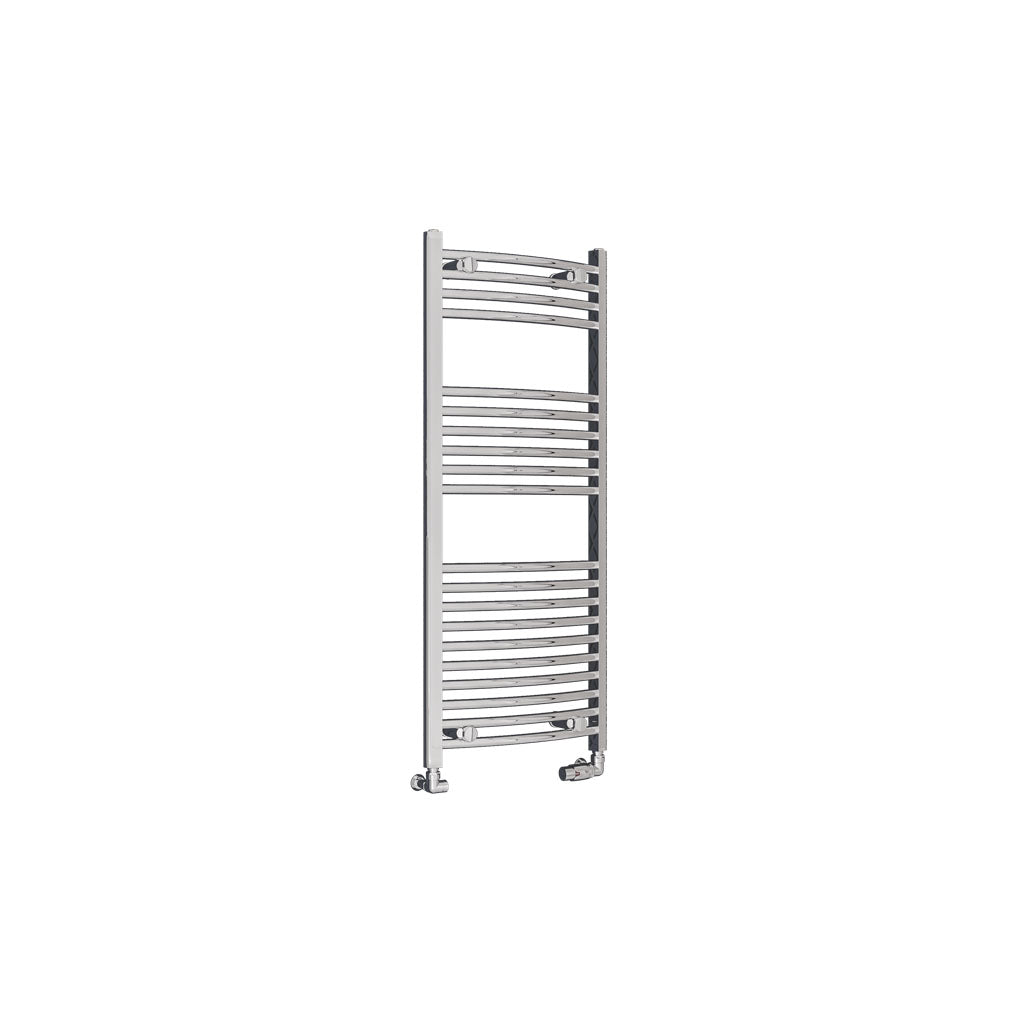 Eastbrook Wingrave Electric Curved Chrome Towel Rail 1200mm x 500mm