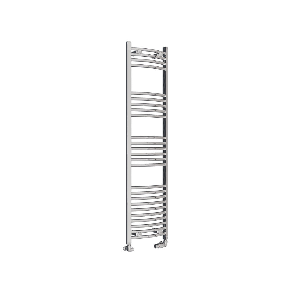Eastbrook Wingrave Electric Curved Chrome Towel Rail 1600mm x 400mm