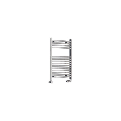 Eastbrook Wingrave Electric Curved Chrome Towel Rail 800mm x 500mm