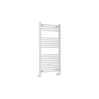 Eastbrook Wingrave Electric Curved Gloss White Towel Rail 1200mm x 600mm
