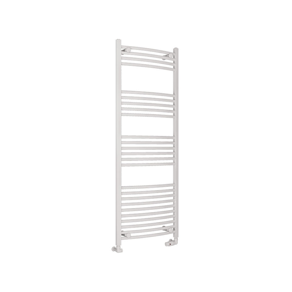 Eastbrook Wingrave Electric Curved Gloss White Towel Rail 1600mm x 600mm