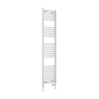 Eastbrook Wingrave Electric Curved Gloss White Towel Rail 1800mm x 400mm