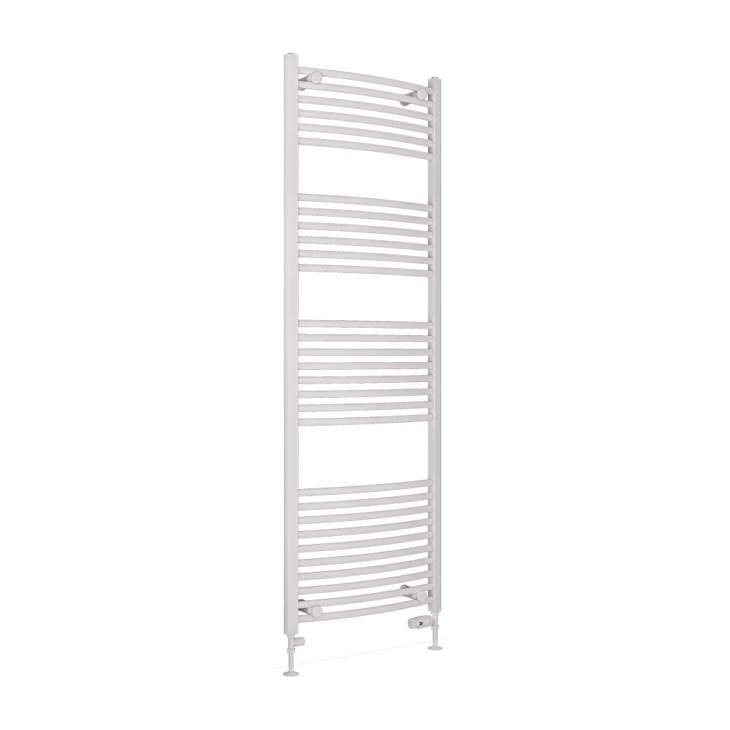 Eastbrook Wingrave Electric Curved Gloss White Towel Rail 1800mm x 600mm