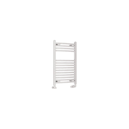 Eastbrook Wingrave Electric Curved Gloss White Towel Rail 800mm x 500mm