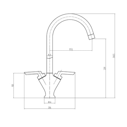 Scudo - Olicana Kitchen Tap