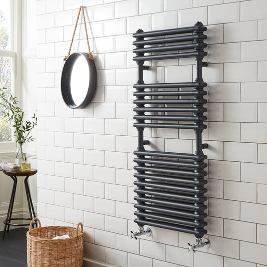 Kartell Kolumn Anthracite Traditional Designer Radiator 1140mm x 500mm KOL1140-500A