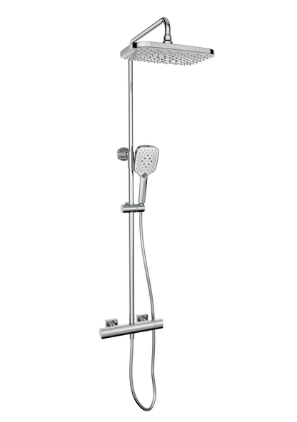 Kartell Kolt Shower with Sliding Handset and Drench Head Chrome