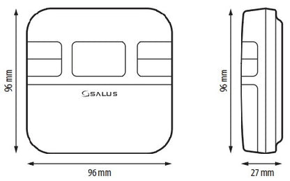 Salus Wireless Programmable Room Thermostat and Receiver RT310RF