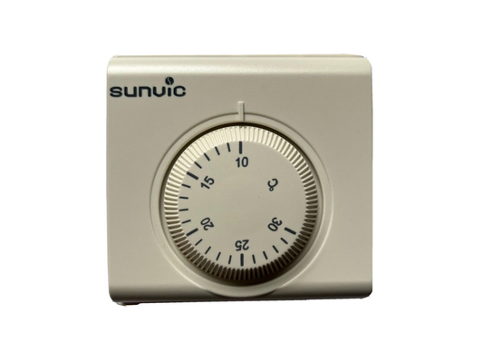 Sunvic White Mechanical Central Heating Room Temperature Thermostat