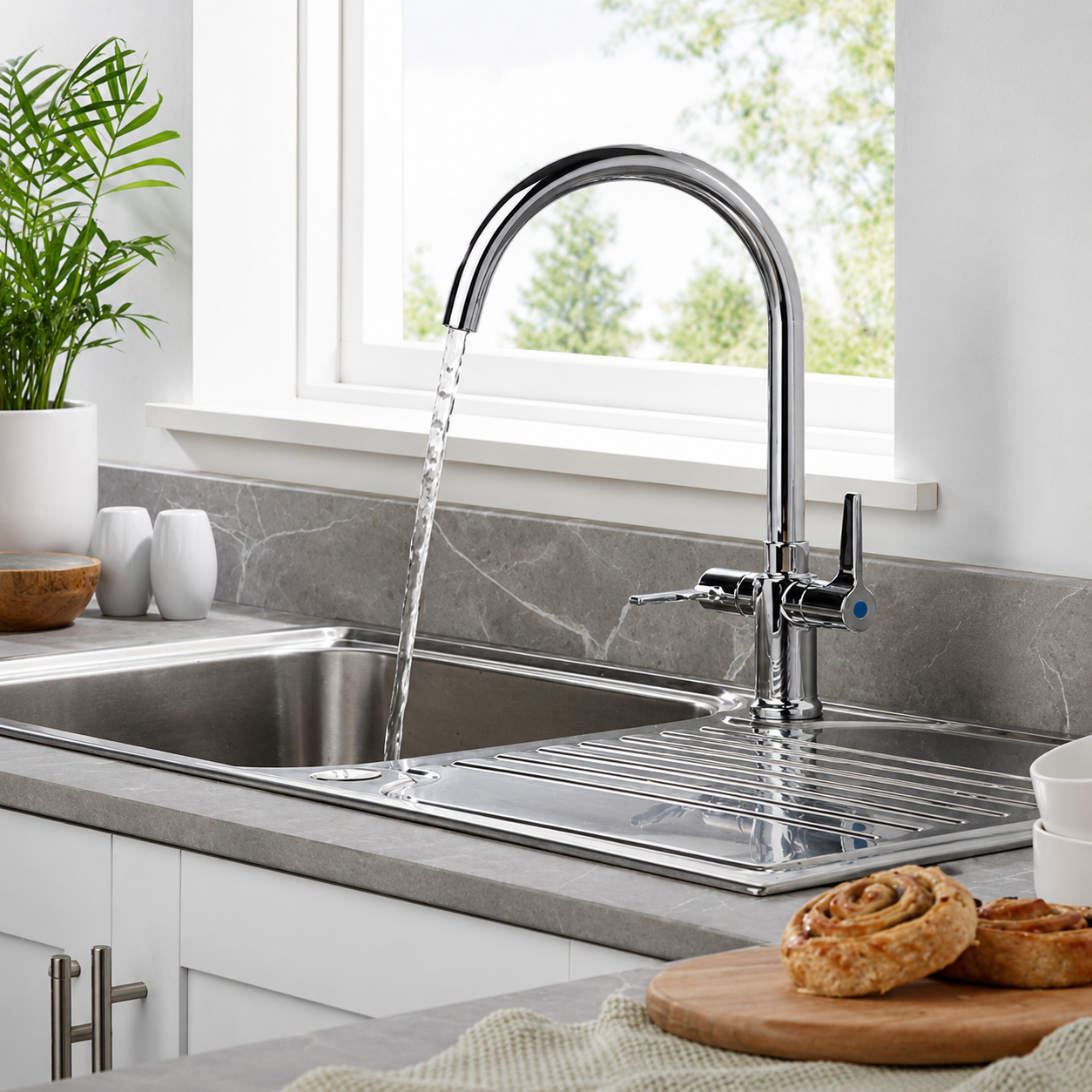 Bristan - Design Utility Lever Easyfit Sink Mixer - Chrome