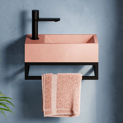 Hib Entero Concrete Vessel Basin - Dusky Pink