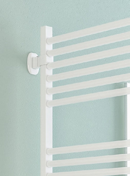 Eastbrook Chrome Towel Rail Room Divider Bracket Set Angled Image 16.154