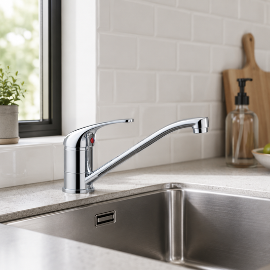 Single Lever Kitchen Sink Mixer Tap - Chrome