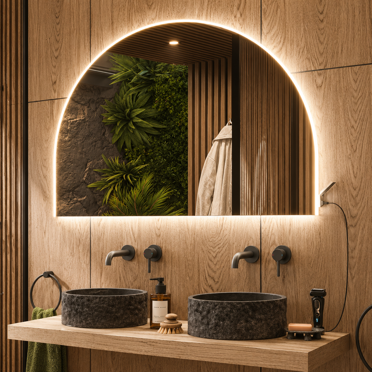 Hib - Alba Arch LED Bathroom Mirror