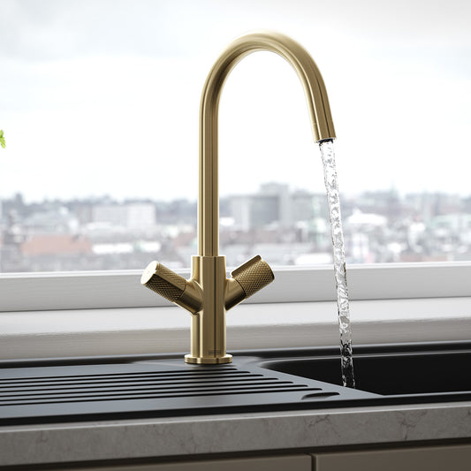 Bristan - Fern Kitchen Mixer Tap - Gold