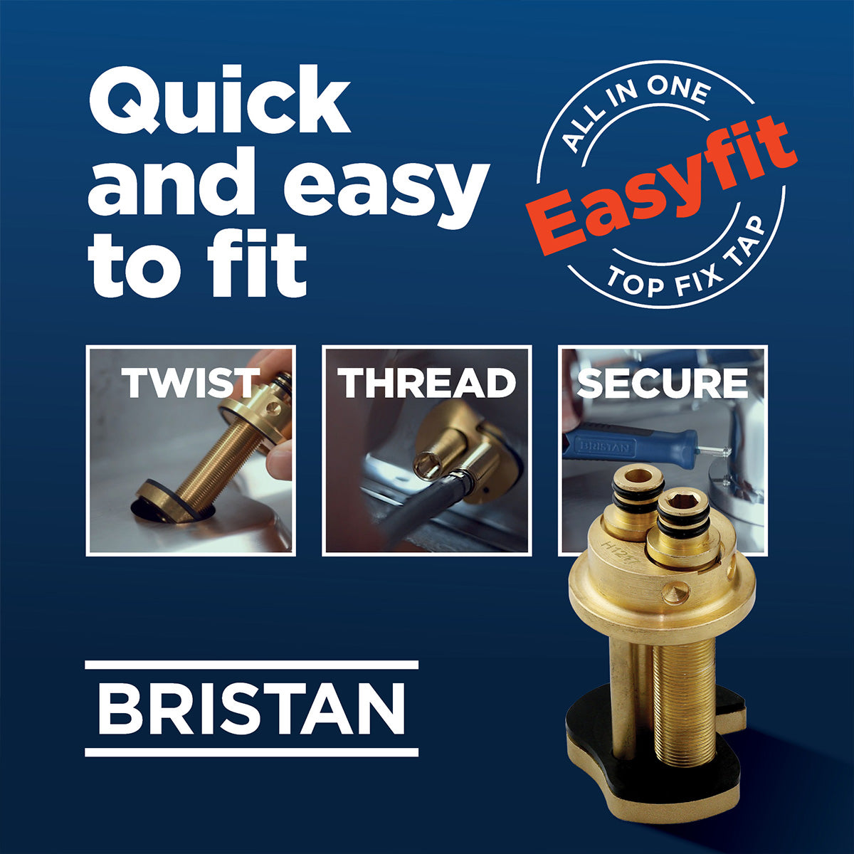 Bristan - Fern Kitchen Mixer Tap - Gold