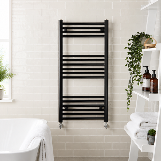 Kartell - K-rail Straight Matt Black 22mm Towel Rail