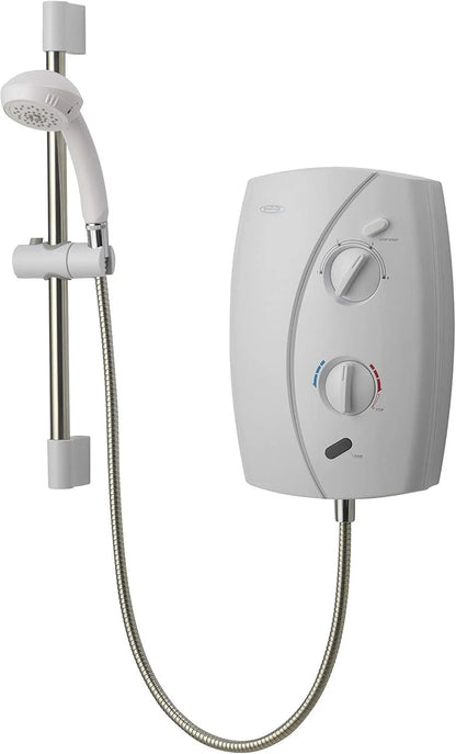 Gainsborough (Aqualisa) e50 8.5kW Electric Shower & Kit White/Chrome