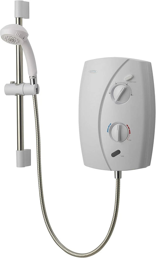 Gainsborough (Aqualisa) e50 8.5kW Electric Shower & Kit White/Chrome