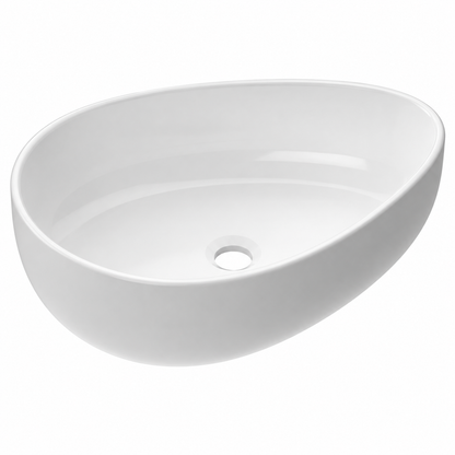 Hib - Liana Ceramic Organic Shaped Vessel Basin