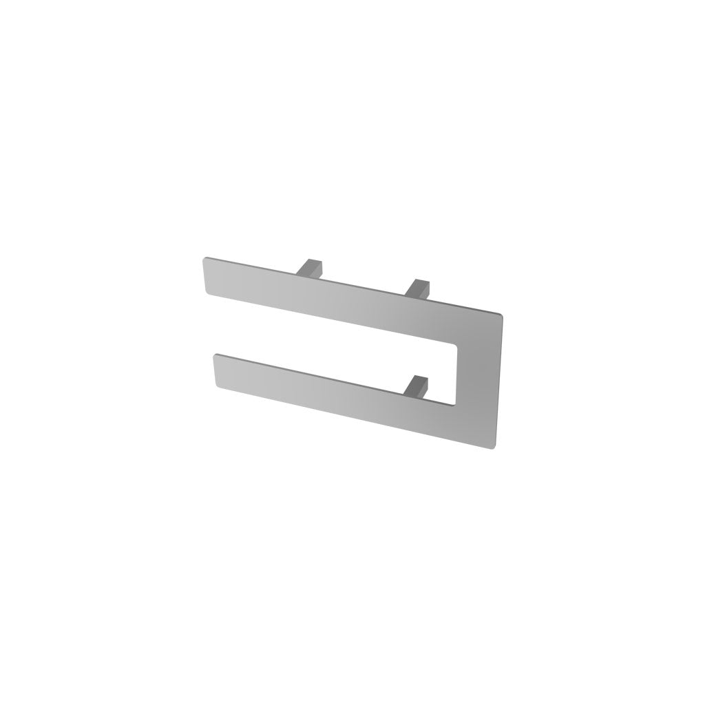 Eastbrook Addington Chrome Double Flat Towel Hanger 292mm Technical Image 91.0109