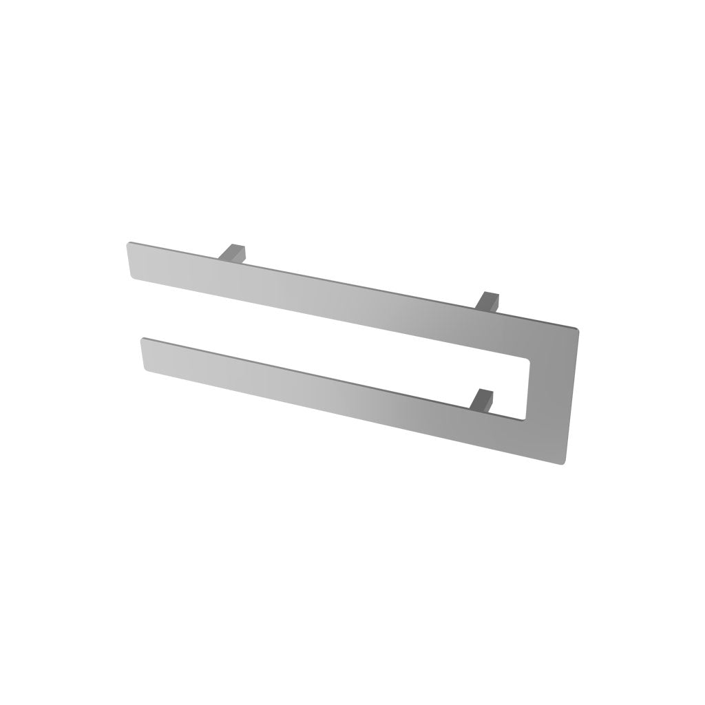 Eastbrook Addington Chrome Double Flat Towel Hanger 440mm Technical Image 91.0111