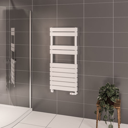 Eastbrook Addington Electric Gloss White Type 20 Designer Towel Rail 1110mm x 500mm 91.0119-ELE