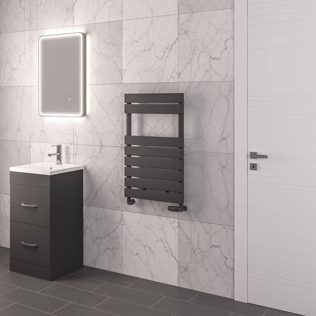 Eastbrook Addington Electric Matt Anthracite Type 10 Designer Towel Rail 790mm x 500mm 91.0073-ELE